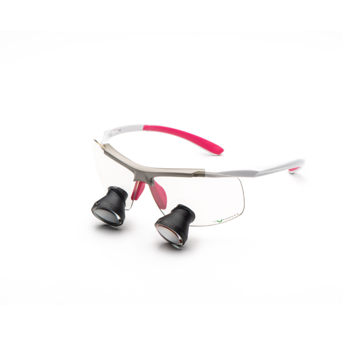 Lupe veterinare Quick Loupes UNIVET WHITE/PINK